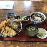 Soba Dokoro Shinbee - 野菜天丼セット　2022/8/27