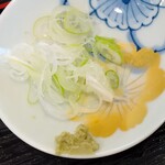 蕎麦 アラカルトつたや - 薬味