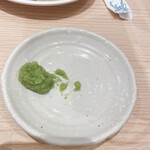 Minamiboso Yamato Sushi KAMEIDO CLOCK Ten - わさびが美味しいので、今回も別皿で頂きました