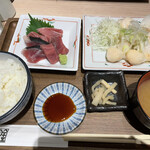 Toyosu Jogai Shokudo Uokin Kagurazaka Ten - えび水餃子定食　1000円