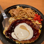 Botejyu Yokohama Landmark Ten - 【’22.4】お好み焼きと焼きそば　980えん