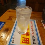 ねぎ蛸こすも - 四万十の栗焼酎ソーダ割り！