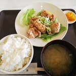 Kobashogu Hirosaki Higashi Ten - 油淋鶏定食　910円（クーポン使用で600円）