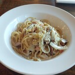 BACARO - パスタ：百万石しいたけとベーコンのクリームソース