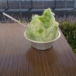 鼻高展望花の丘 - 料理写真:かき氷抹茶￥300+練乳￥100