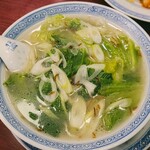 東栄酒家 - 葱油湯麺(ねぎ汁そば800円)