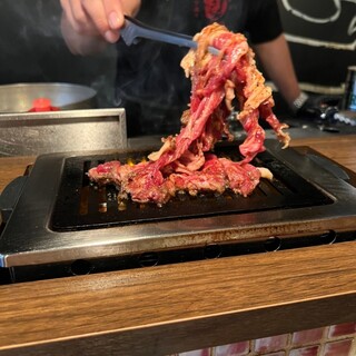 最高の焼き加減で‼︎料理の提供はお口まで！