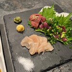 Teppanyaki Ikka - 鶏刺し4種盛り