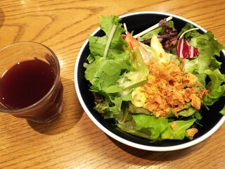 Yamamoto no Hamburger steak Terasumoru Matsudo Ten - サラダ