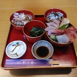 海鮮・そば かく屋 - 料理写真:海鮮丼セット