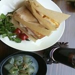 Yama no Mirai Sha - 美味しかったホットサンド♪チーズ好きにはたまらないホットサンドでした☆