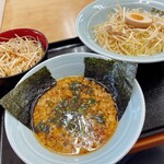 ラーメンショップ - ネギつけ麺ネギ丼セット