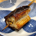 Unagi no Kaba no Hoyaki Gyutan Yakitori Basashi Nihonkai Izumo Kokusaidori Norenngai - ＊鰻（がま）の蒲の穂焼き（¥495）