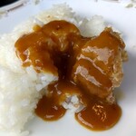 GINGER - カレーをかけてハンバーグカレーにしてみました(^^♪