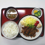 Suzutake Shokudo - 富士市中里･鈴竹食堂「焼肉定食」900円[ミサワホームセラミック静岡支店編]