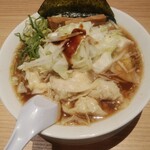 Marugen Ramen Imabari Ten - 熟成醤油肉ワンタン麺野菜トッピング