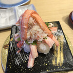 Cho Gourmet Kaiten Sushi Musashimaru Kosai Ten - どすげぇカニてんこ盛り