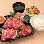 Kuroge Wagyu Yakiniku Beefers Shinkanaoka Bokujo - 【毎日ランチ】薩摩牛贅沢ランチ