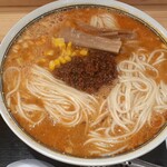 Tantanmen Fuku no Ie Kita Ten - 担々麺 大盛1.5辛(850円也) 多少ネギがのってた方が良いかも‥