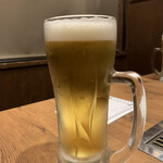 お好み・鉄板大衆居酒屋 ぼんくら酒場 - お得にゲットした生ビール