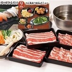 Dontei Misato Ten - 【寿司おつまみ食べ放題】熟成牛・豚ロースしゃぶしゃぶorすきやき食べ放題コース