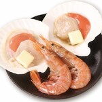 Scallop and shrimp platter