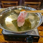 沖縄料理 丸沖商店 - いただきます(^○^)しゃぶしゃぶ