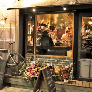 The interior of the store is decorated in an antique style.