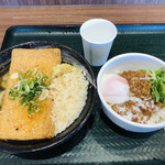 はなまるうどん - ♪特命‘ｓセレクション
            きつねうどん小￥390 セット温玉鶏そぼろ丼290