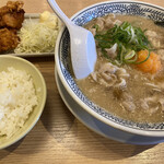 丸源ラーメン - 肉そば＋からあげセット