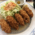 Seafood Restaurant Uosse - カミさんのカキフライ定食　1,500円くらい