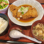 Wafu Restaurant Marumatsu Towada Ten - チキンかつみぞれ煮定食