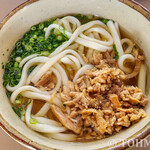 中央軒 - かしわうどん390円