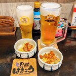 貝鮮はまこう - ビールとお通し