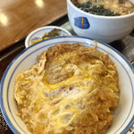 そば処松屋 - カツ丼セット(カツ丼と温かいたぬき蕎麦)