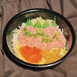 Uo Don Ichinomiya Ten - ねぎとろいくらウニ丼