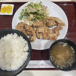 Mahalo Dining Wakuya Ten - 唐揚げ定食　大盛