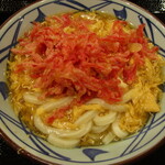 Marugame Seimen Bierataun Keihanna Ten - 紅生姜玉子あんかけうどん（並）