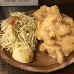 天ぷら・居酒屋 泉秀 - とり天定食（900円）