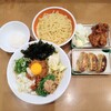 Kyabeton Ramen Fuji No Miya Ten - 台湾まぜそばの餃子・からあげセットと大盛り対応の替え玉