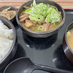 Tanigawadake Parking Area (Nobori Sen) Food Court - もつ煮定食