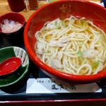 Udon Gohan Mugi no Kura - 塩麹につけた鶏肉の鶏なんばんうどん