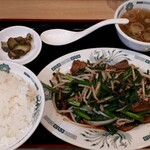 Hidakaya Wing Kitchen Kanazawa Hakkei Ten - ニラレバ定食　710円