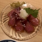 酒呑中華コテツ - 「鰤の紹興酒漬け」(500円)