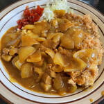 昭光亭 - この玉ねぎたっぷりカレーはサイコーでした。