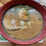 Muten Kura Zushi Akurosupuraza Sasebo Ten - 味噌ラーメンハーフサイズ450円…ウ〜ン。