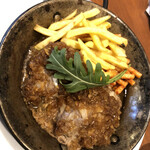 Restaurant Tikal - 10割国産牛肉のハンバーグステーキ（特製和風玉ねぎソース）ワンドリンク付き1,200円