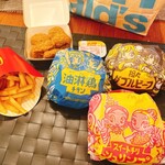 McDonald's Gojugogo Sa No Ten - 新商品バーガー各種＆スパイシーチキンマックナゲット＆ポテト