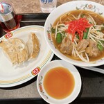 Gyoza no Osho Kokudo17Gokuragano Ten - 豚とろ（ブタトロ）ラーメン フェアセットＡ　950円