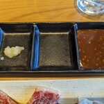 Shiawase no Yakiniku All you can eat Kamimura Bokujou Hachiyo Naritakaido Ten - タレ